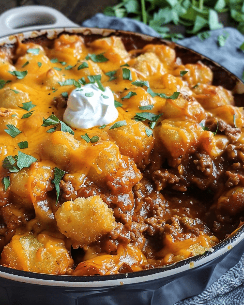 Sloppy Joe Tater Tot Casserole