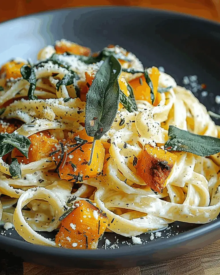 Creamy Butternut Squash and Sage Pasta