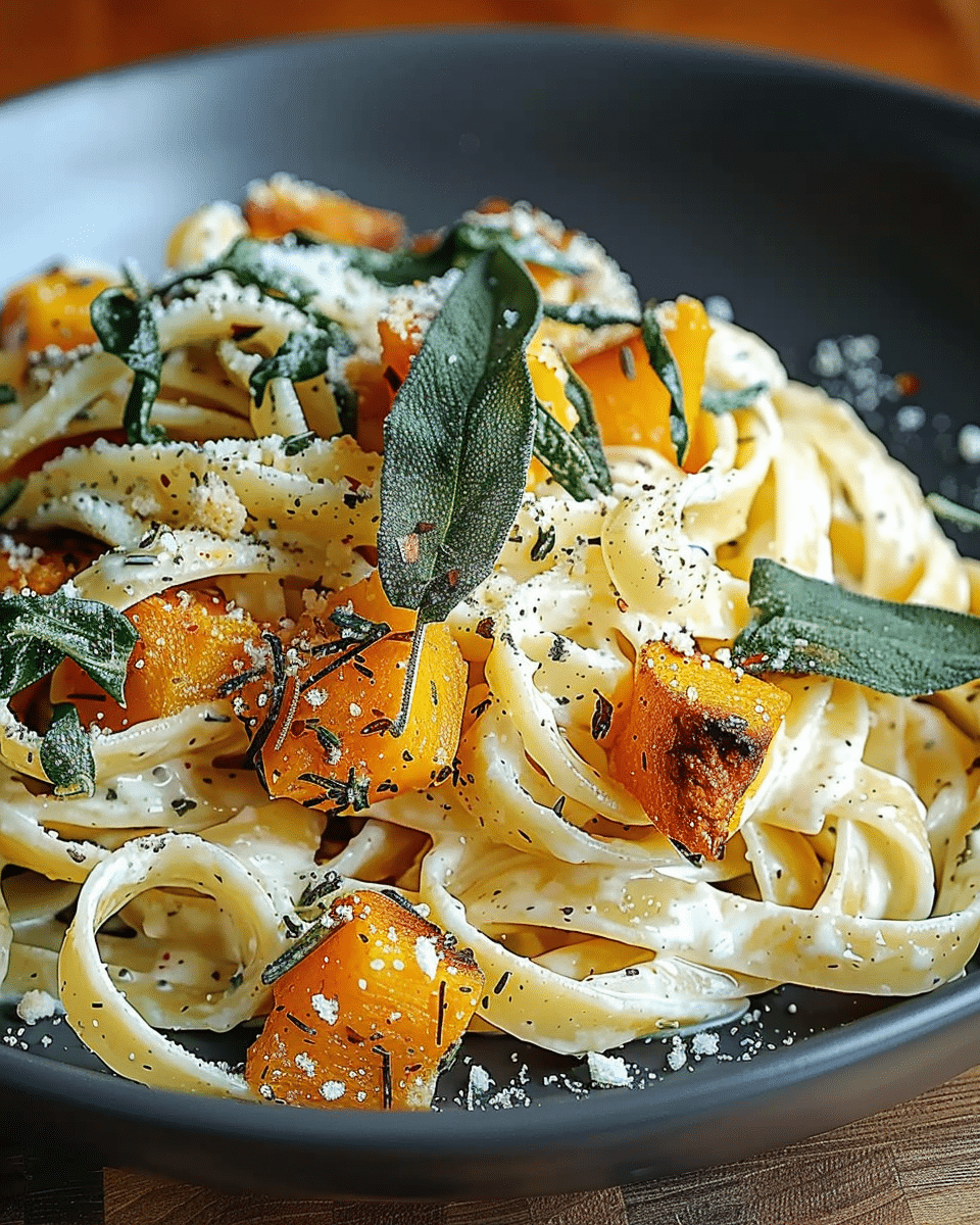 Creamy Butternut Squash and Sage Pasta