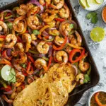 Sheet Pan Shrimp Fajitas