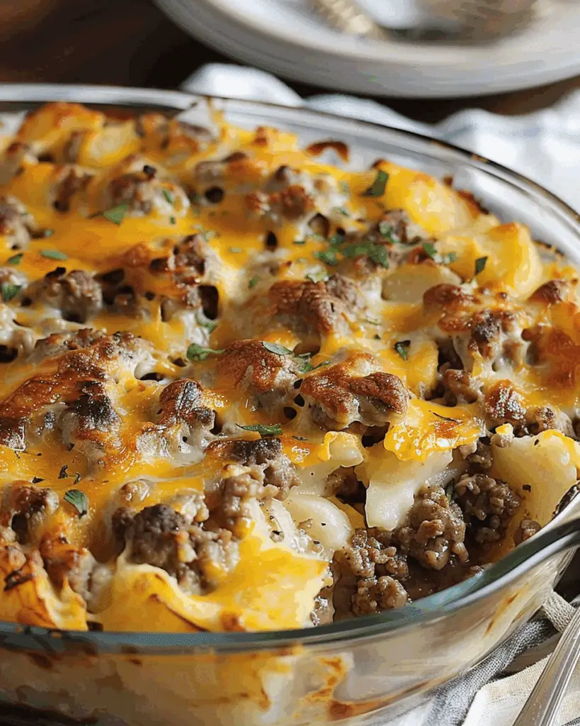 Creamy Beef and Potato Casserole