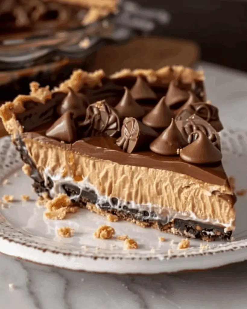 No-Bake Giant Reese’s Peanut Butter Cup Pie