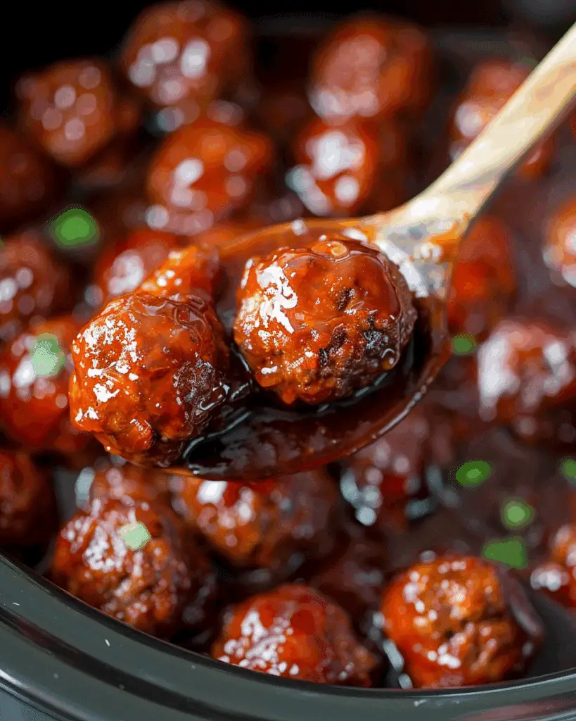 Grape Jelly Meatballs (Crockpot)