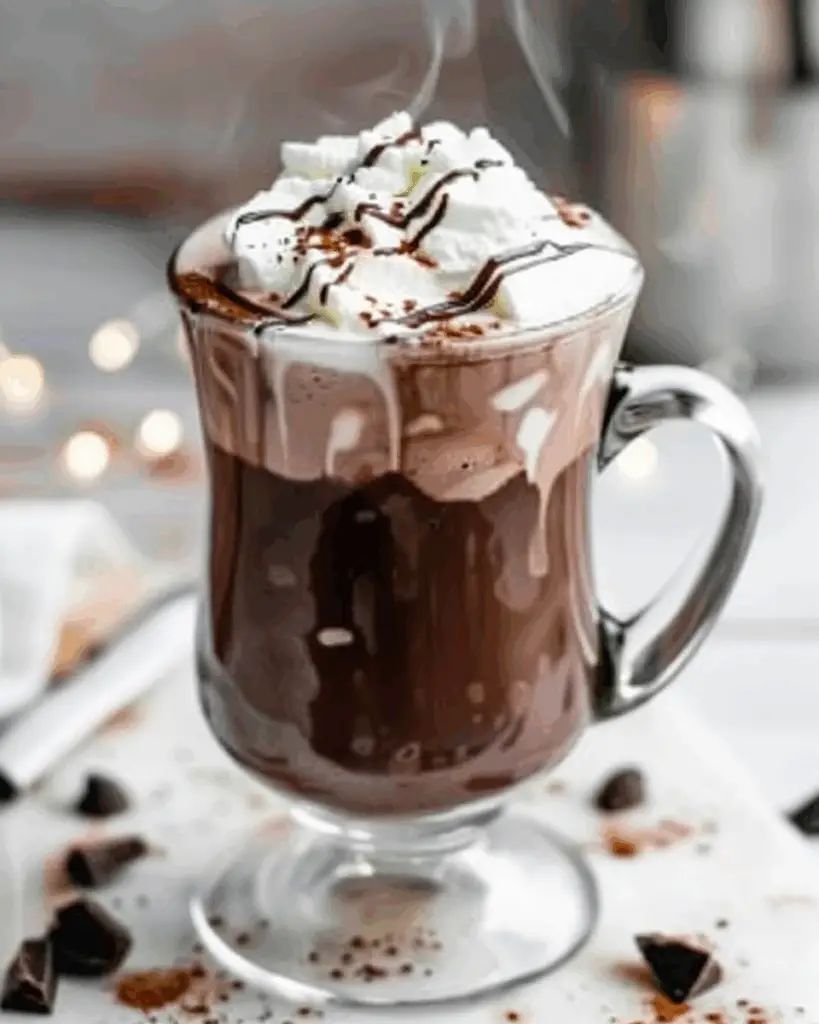 Decadent Hot Chocolate with Maple Whipped Cream