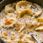 Creamy Tuscan Ravioli Soup: Comfort in Every Spoonful