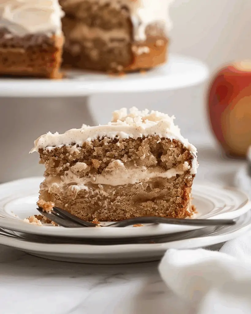 Extra-Moist Cinnamon Applesauce Cake with Cream Cheese Frosting