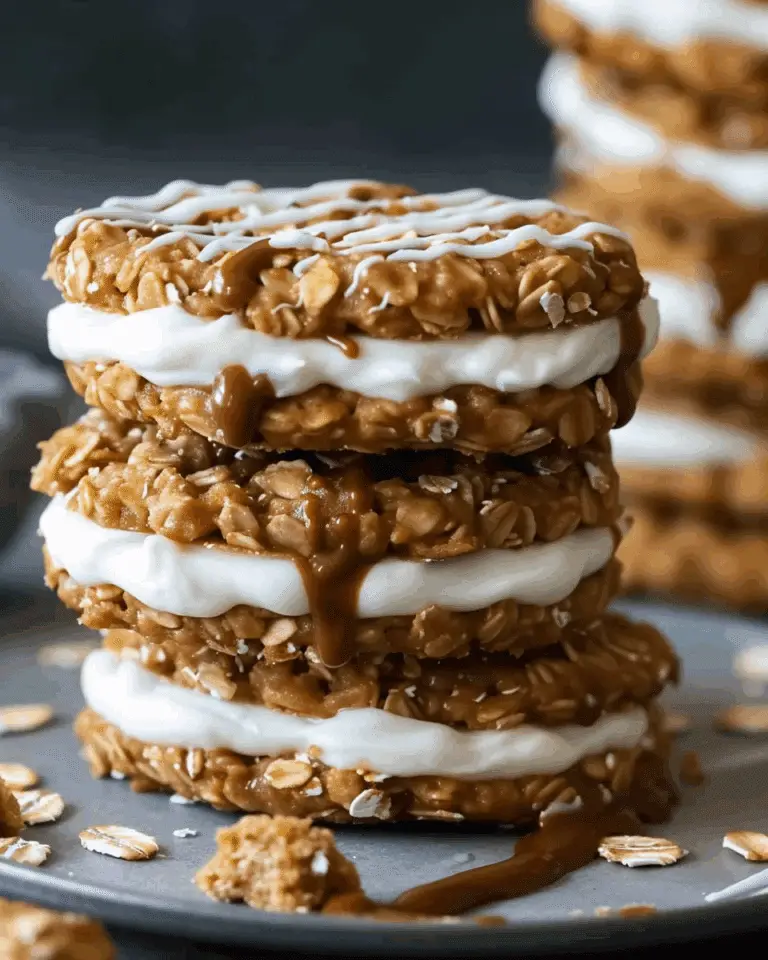 Oatmeal Peanut Butter Sandwich Cookies
