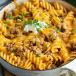 One Pot Cheesy Taco Pasta