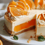 Orange Creamsicle No-Bake Cheesecake