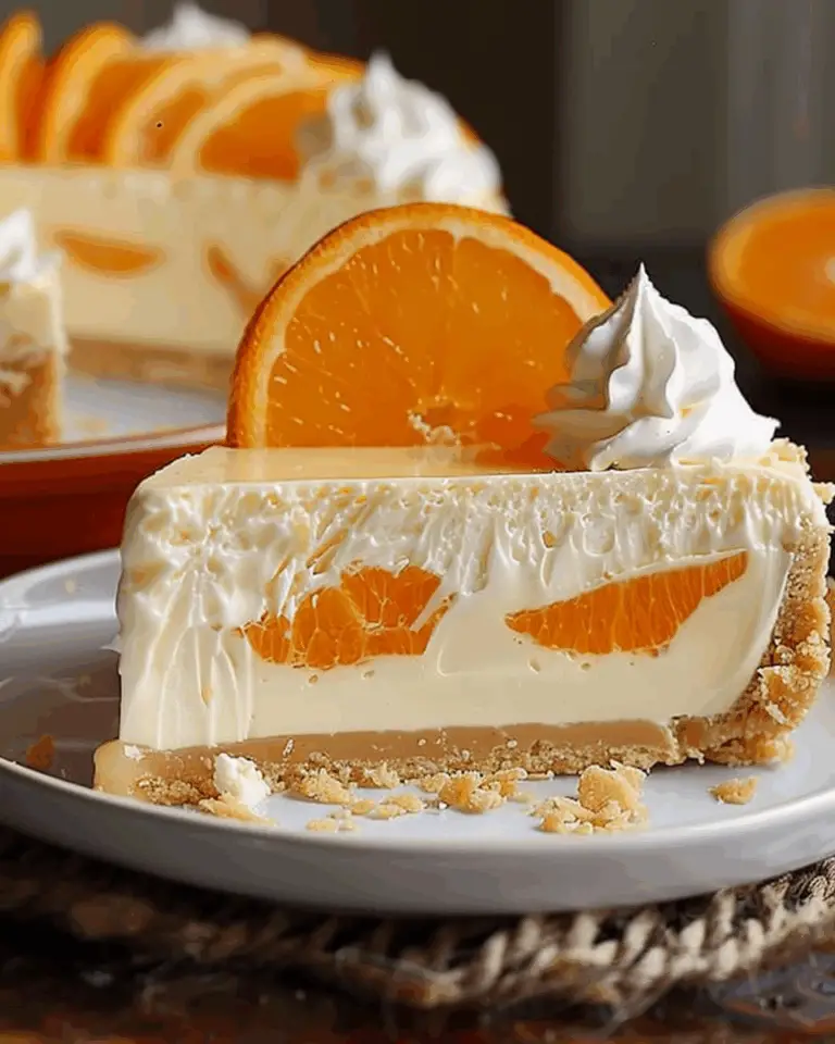 Orange Creamsicle No-Bake Cheesecake
