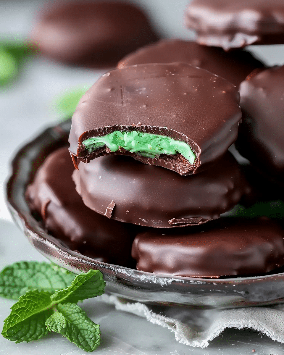 Chocolate-Covered Mint Patties