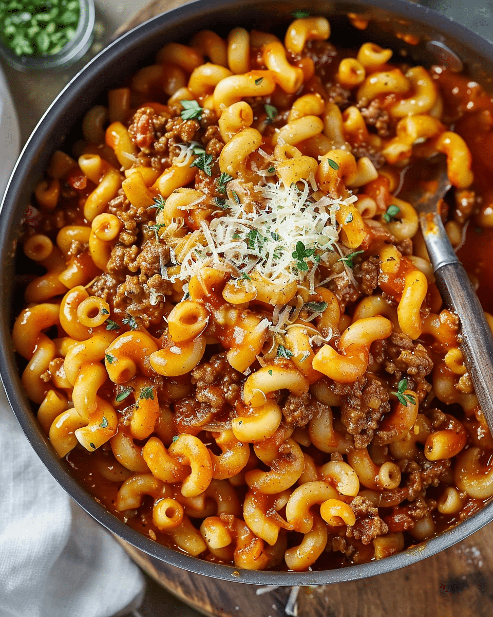 Cheesy Beef and Macaroni Bake