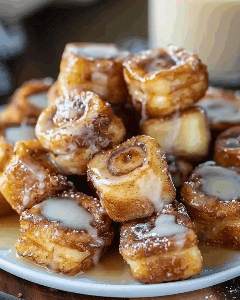 Cinnamon Roll French Toast Bites