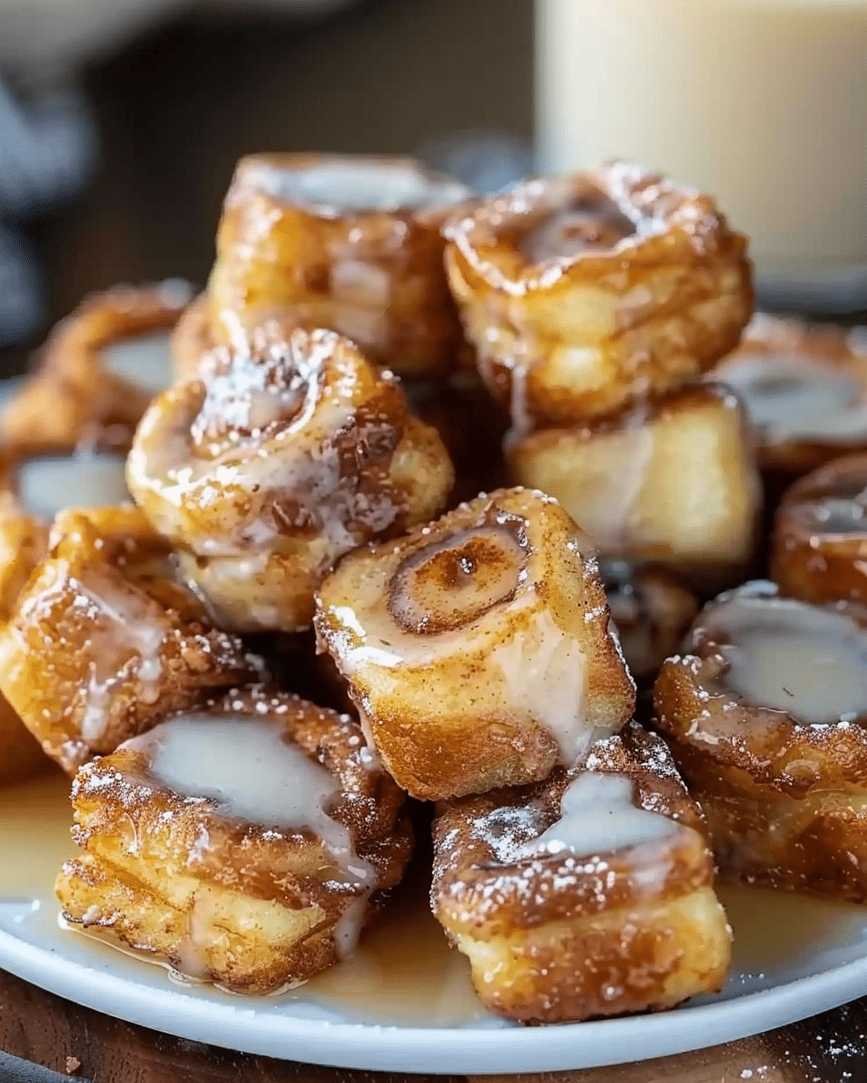 Cinnamon Roll French Toast Bites