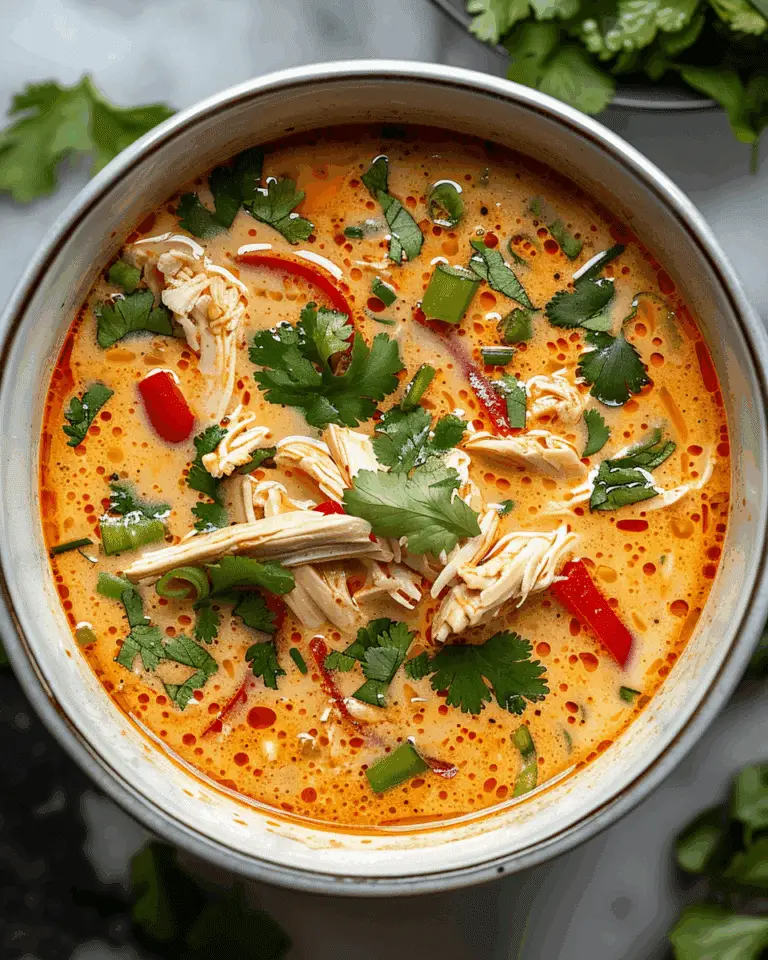 Slow Cooker Thai Coconut Chicken Soup