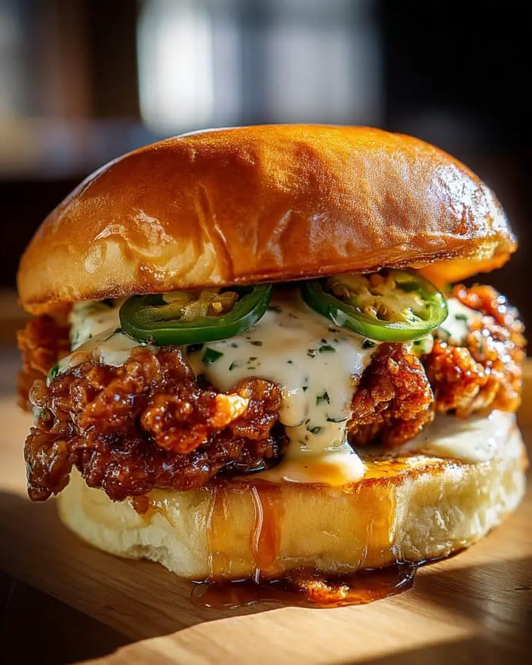 Jalapeño Honey Drenched Crispy Fried Chicken Sandwich