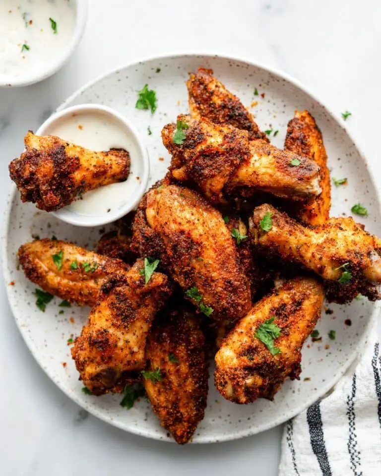 Baked Dry Rub Chicken Wings