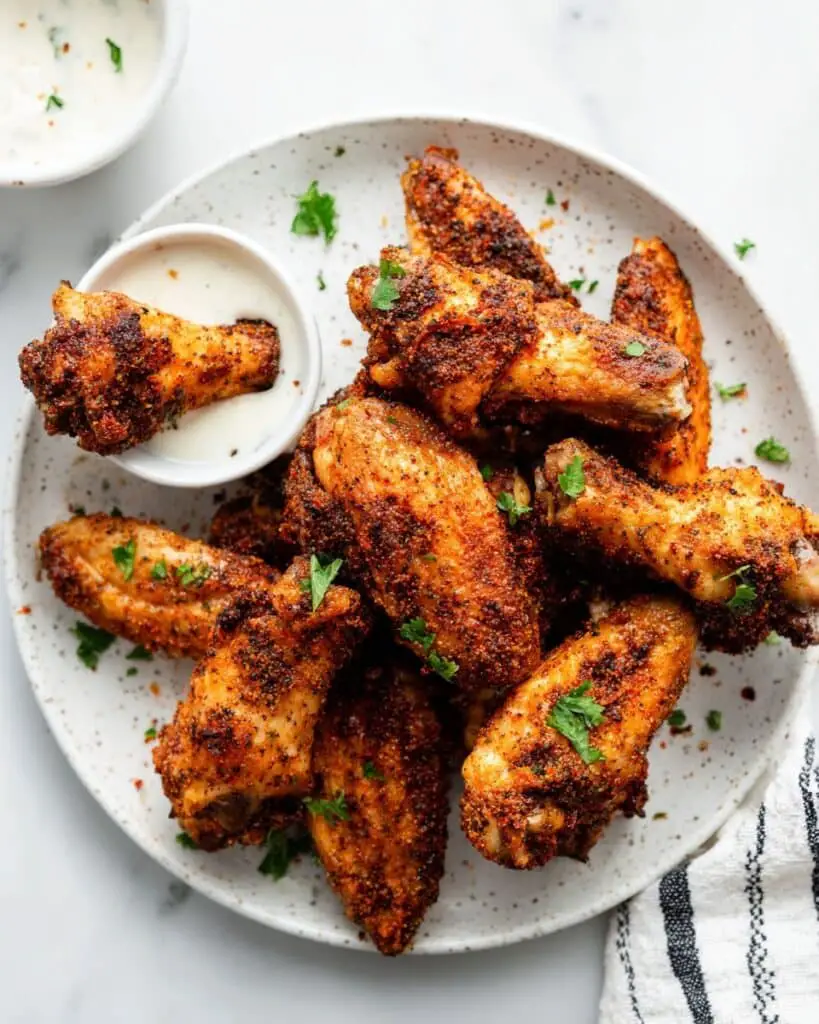 Baked Dry Rub Chicken Wings