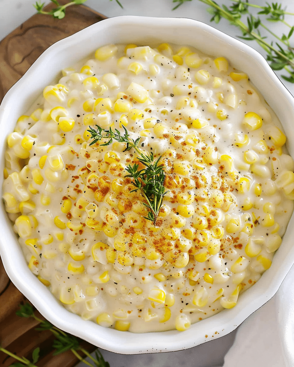 Creamed Corn with Parmesan