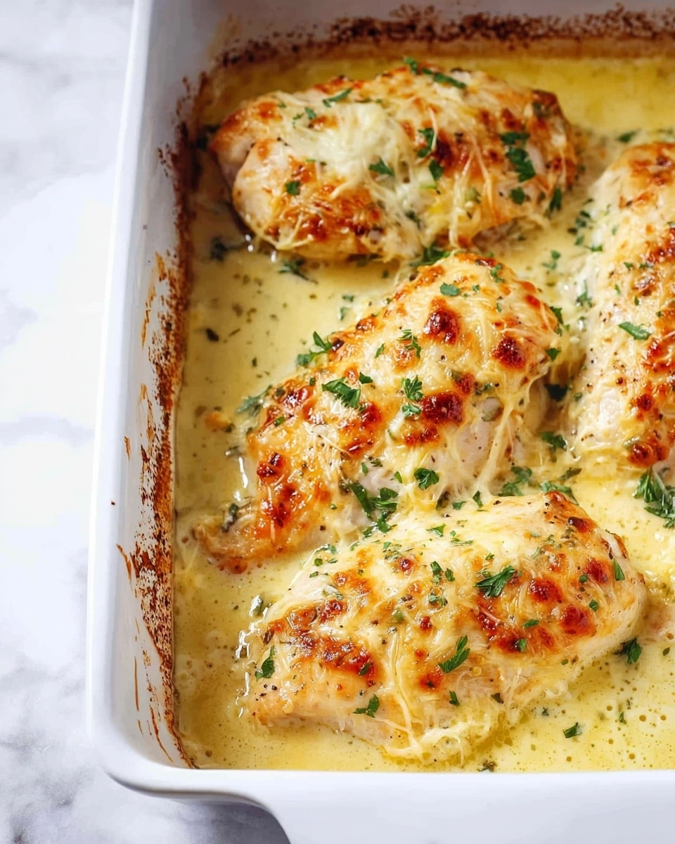 Creamy Baked Asiago Chicken