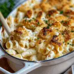 Creamy Garlic Parmesan Pasta Bake