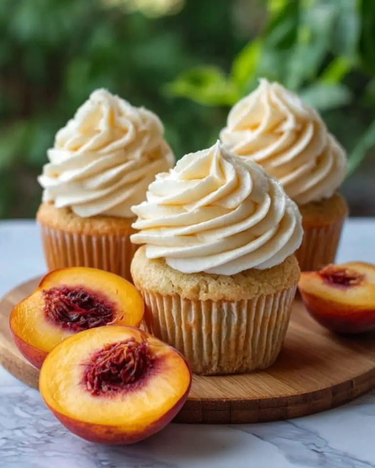 Honey Peach Cream Cheese Cupcakes Recipe for Easy Dessert