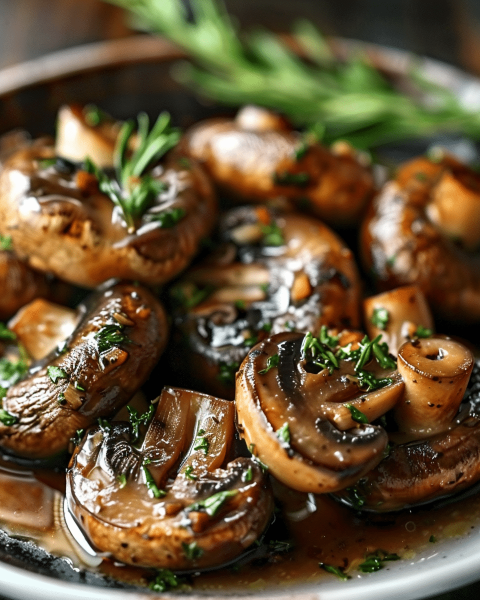 Ruth’s Chris Style Pan-Roasted Cremini Mushrooms