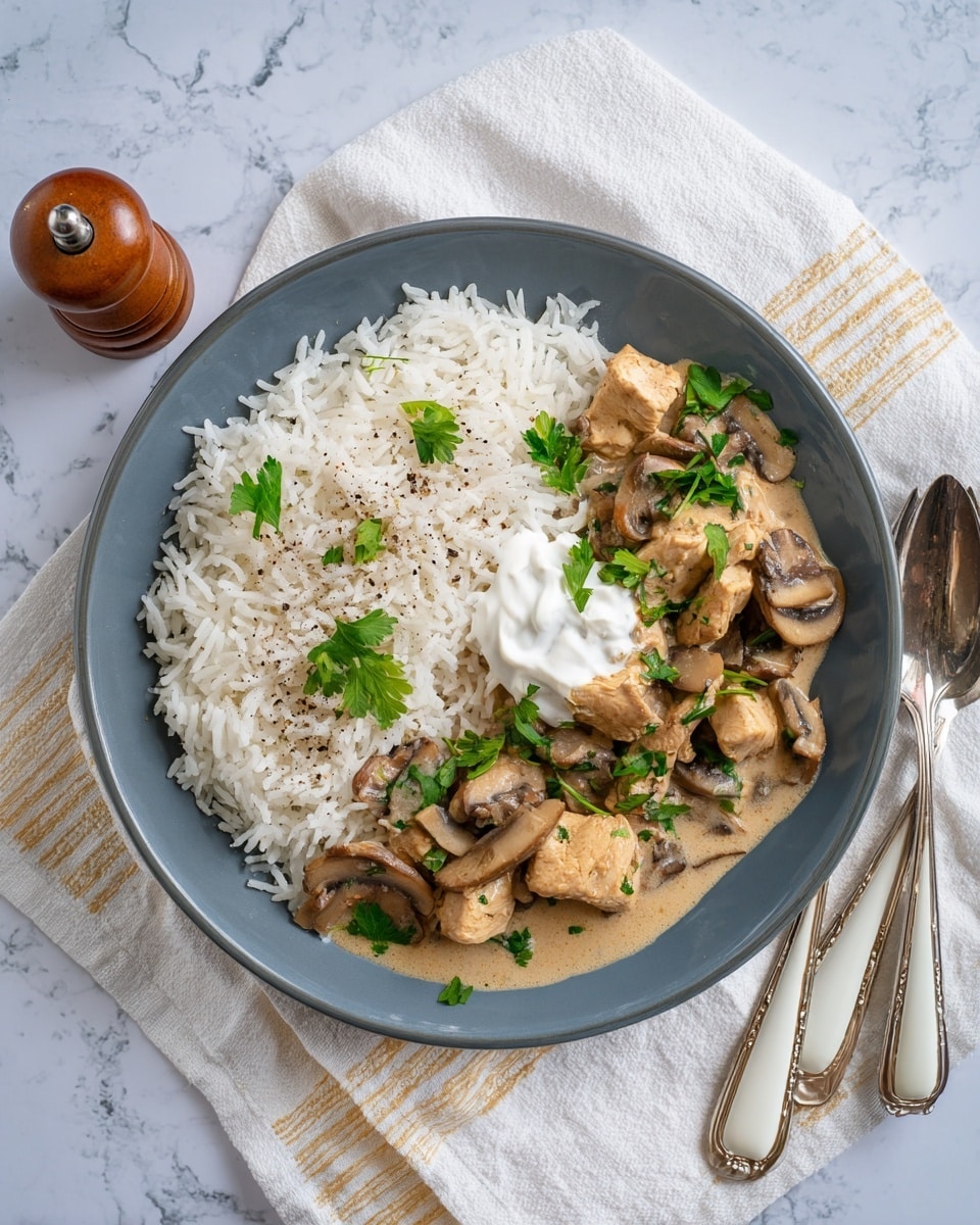 Chicken Mushroom Stroganoff