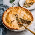 Easy Golden Chicken Pot Pie with Buttery Crust