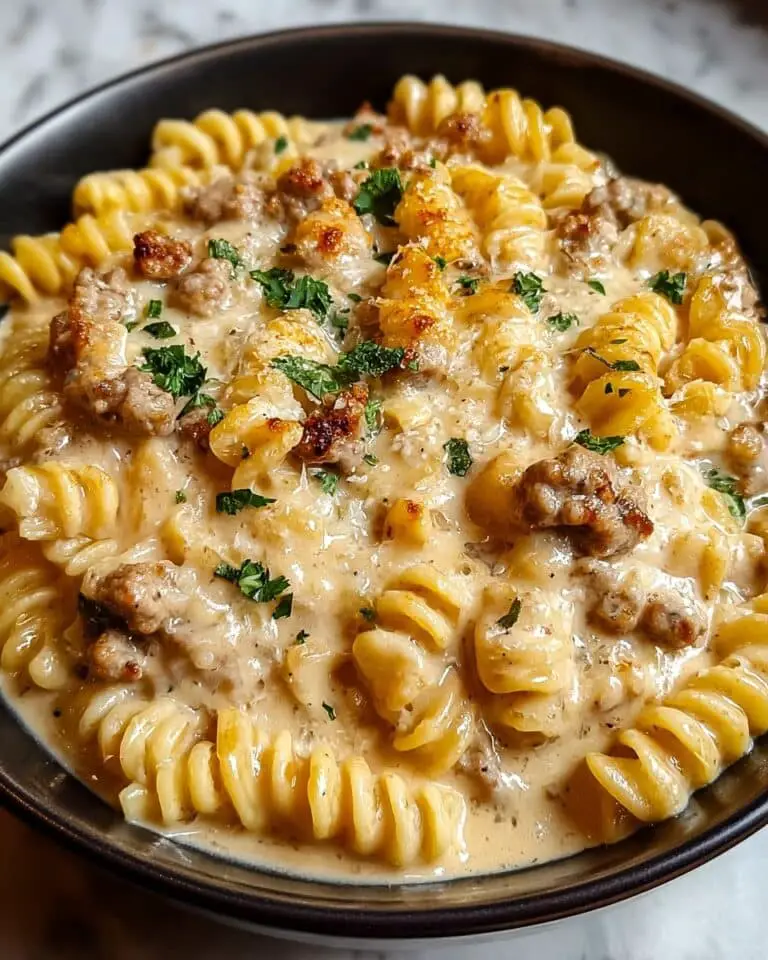 The Best Crockpot Garlic Parmesan Chicken Pasta Recipe