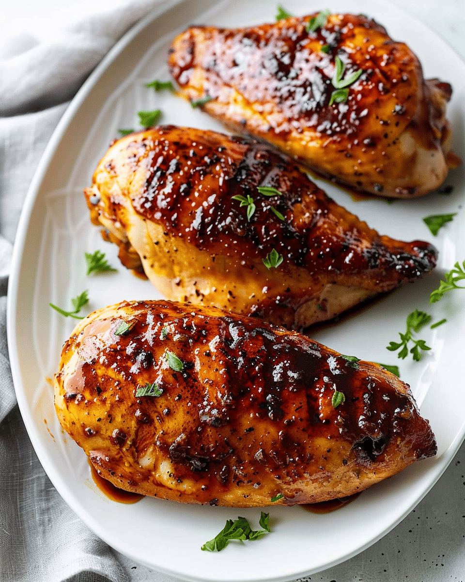 Honey Balsamic Glazed Chicken