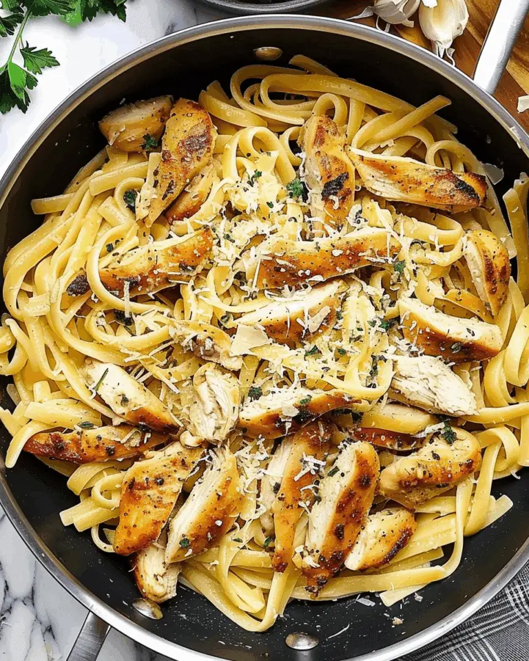 Garlic Parmesan Chicken Pasta