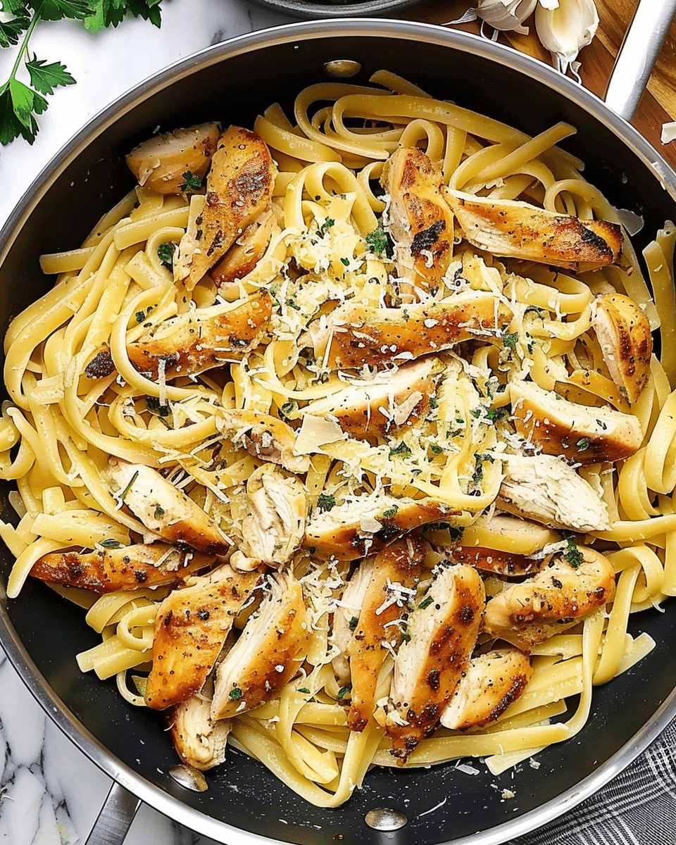 Garlic Parmesan Chicken Pasta