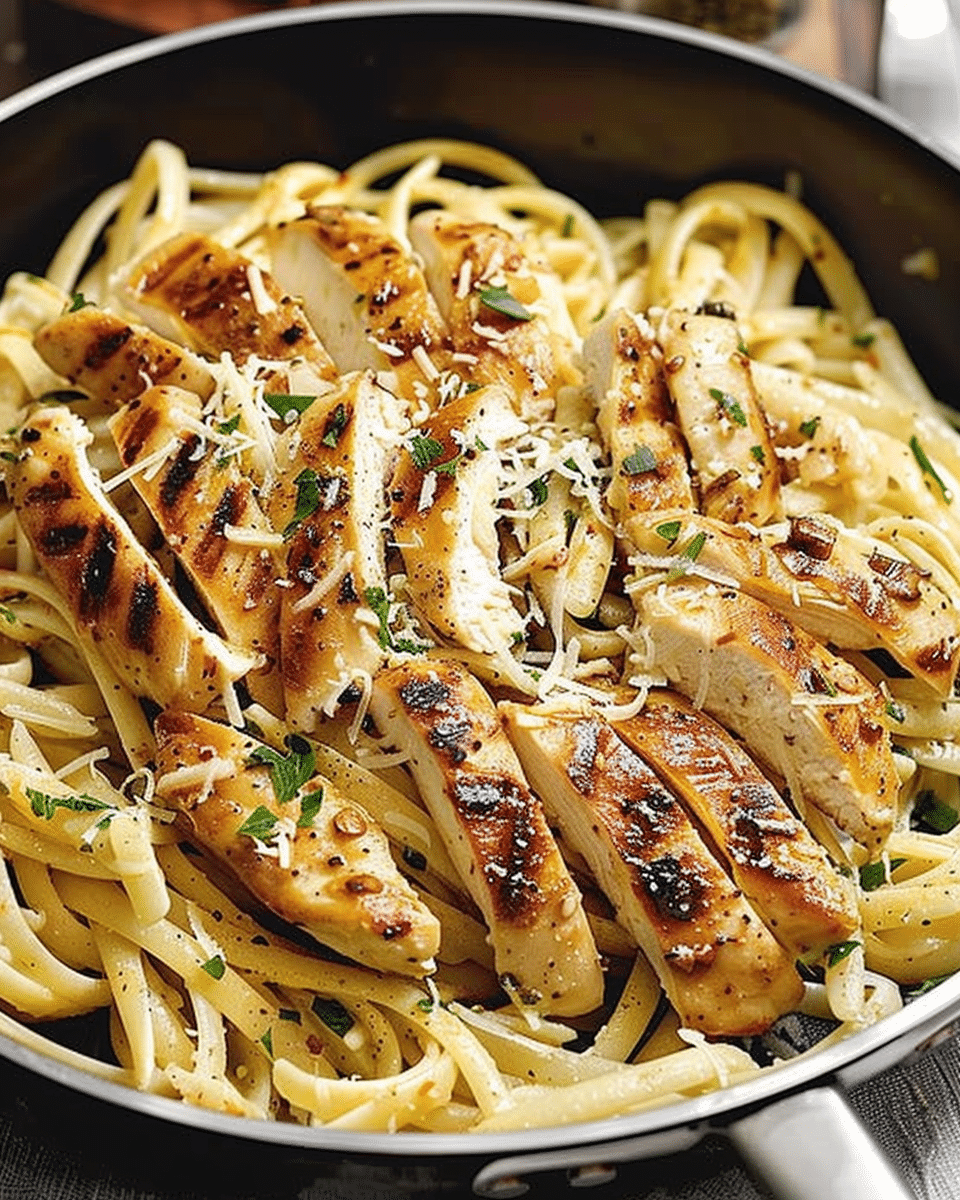 Garlic Parmesan Chicken Pasta