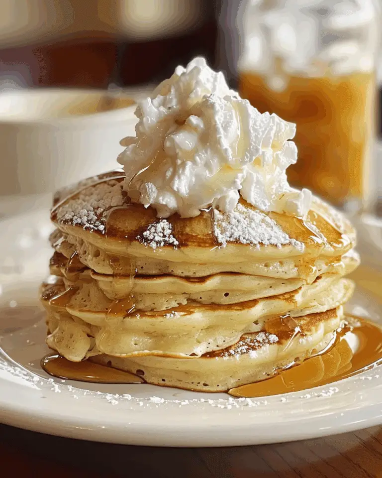 Sweet Coconut Cream Pancakes