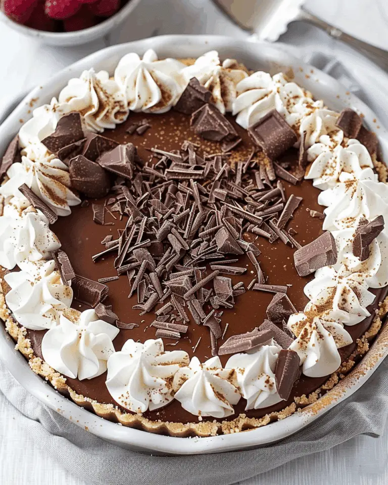 No-Bake Chocolate Icebox Pie