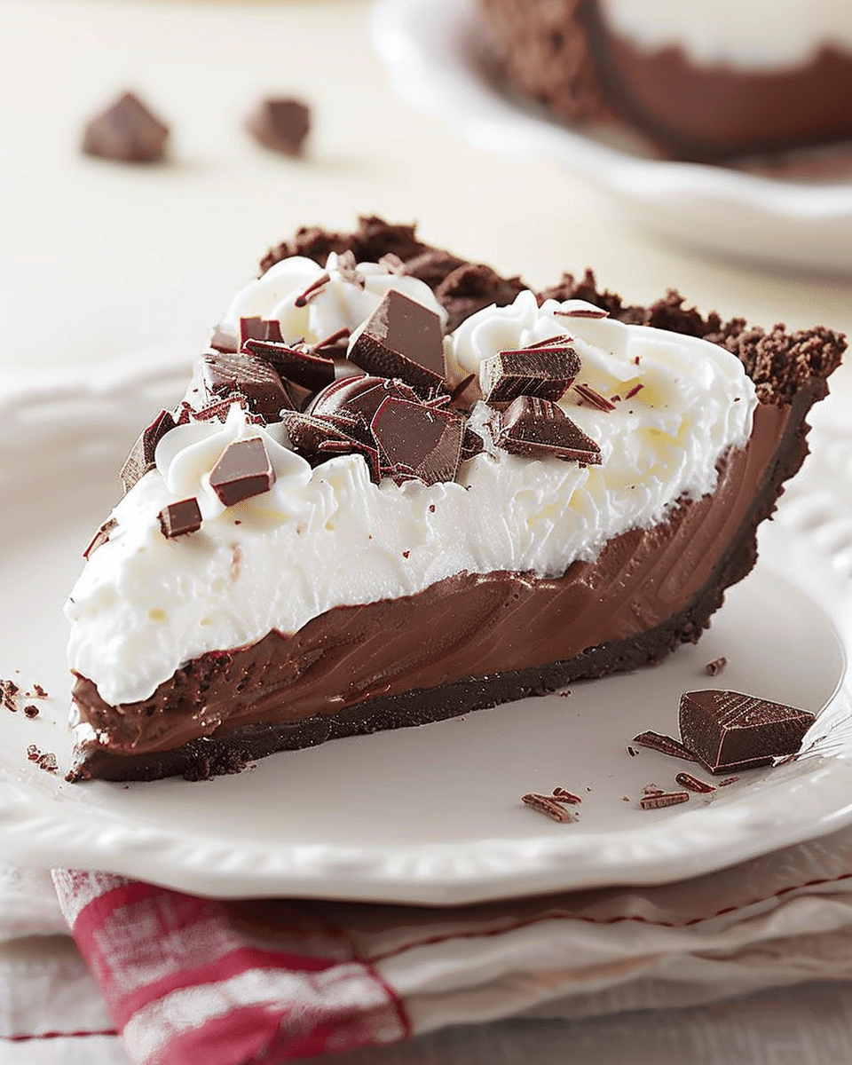 No-Bake Chocolate Icebox Pie
