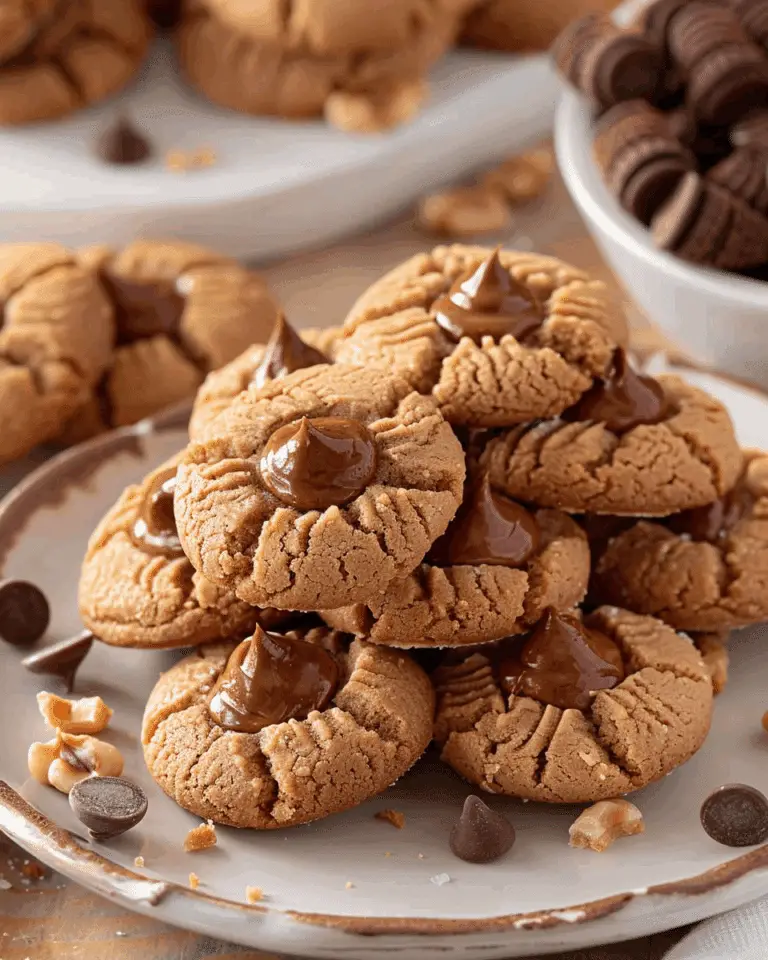 Classic Peanut Butter Kiss Cookies (Peanut Butter Blossoms)