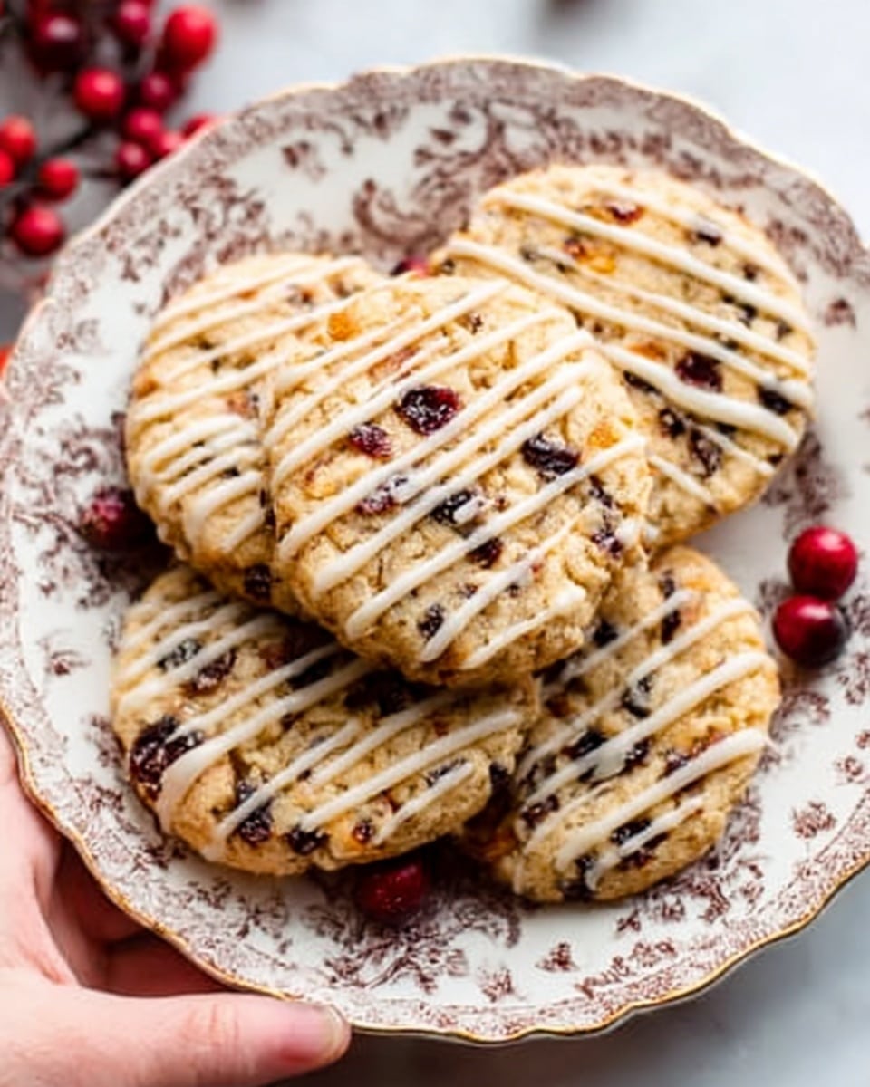 Cranberry Orange Shortbread Cookies