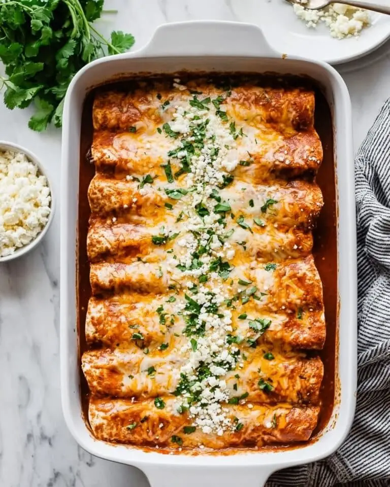 Queso Chicken Enchiladas