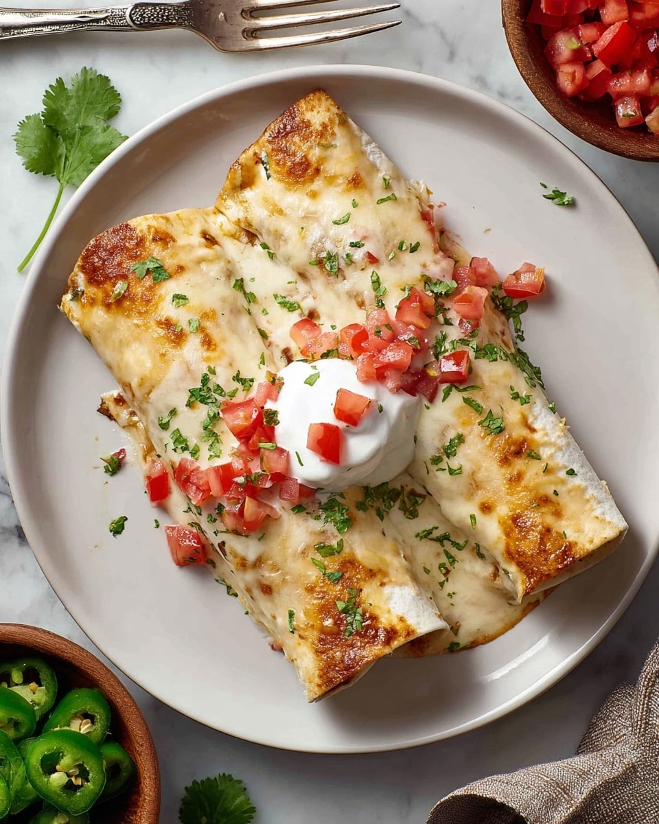 Queso Chicken Enchiladas