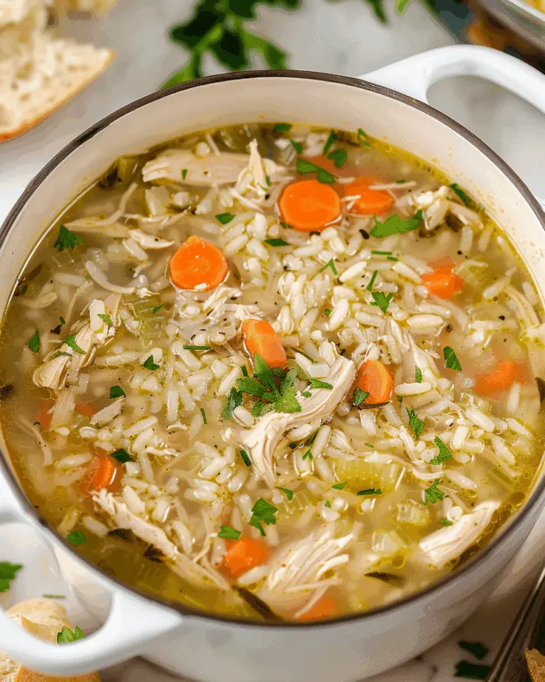 Hearty Chicken and Rice Soup