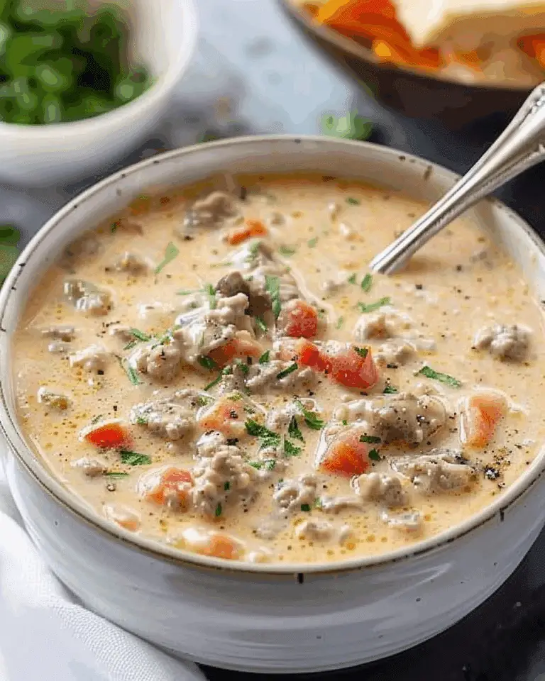 Easy Cheeseburger Soup