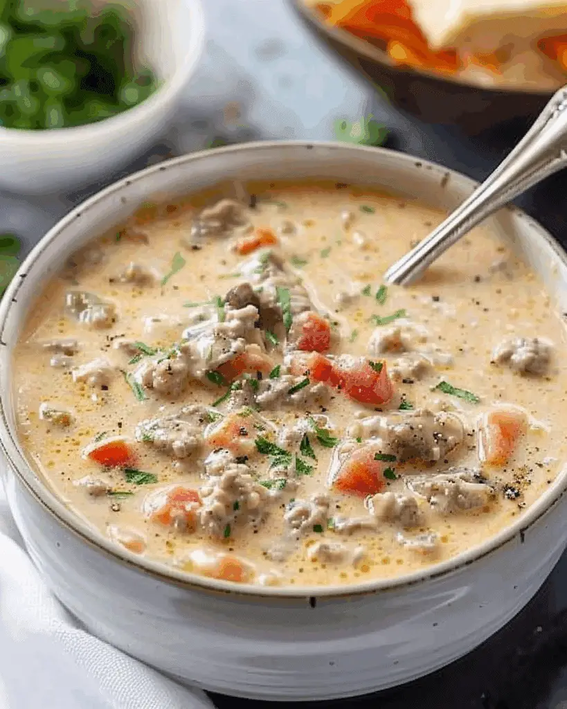 Easy Cheeseburger Soup