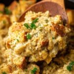 Slow Cooker Turkey Stuffing Casserole