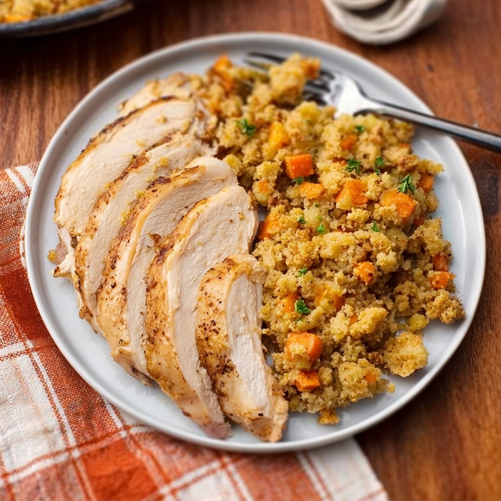 Slow Cooker Turkey Stuffing Casserole