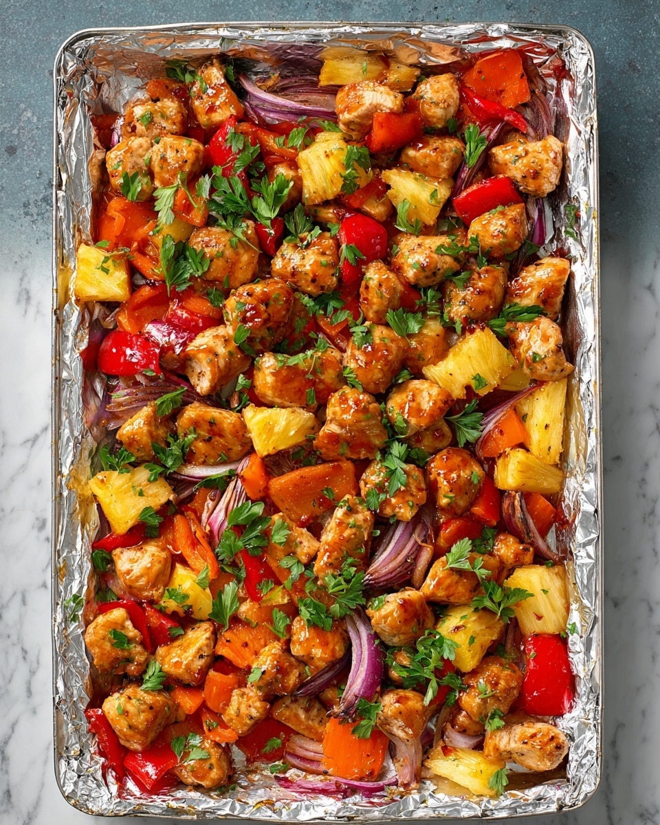 Hawaiian Chicken Sheet Pan