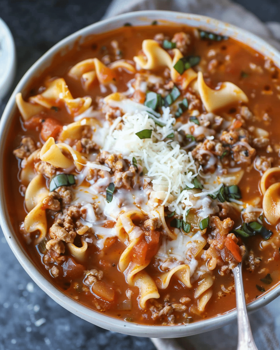 Easy Lasagna Soup