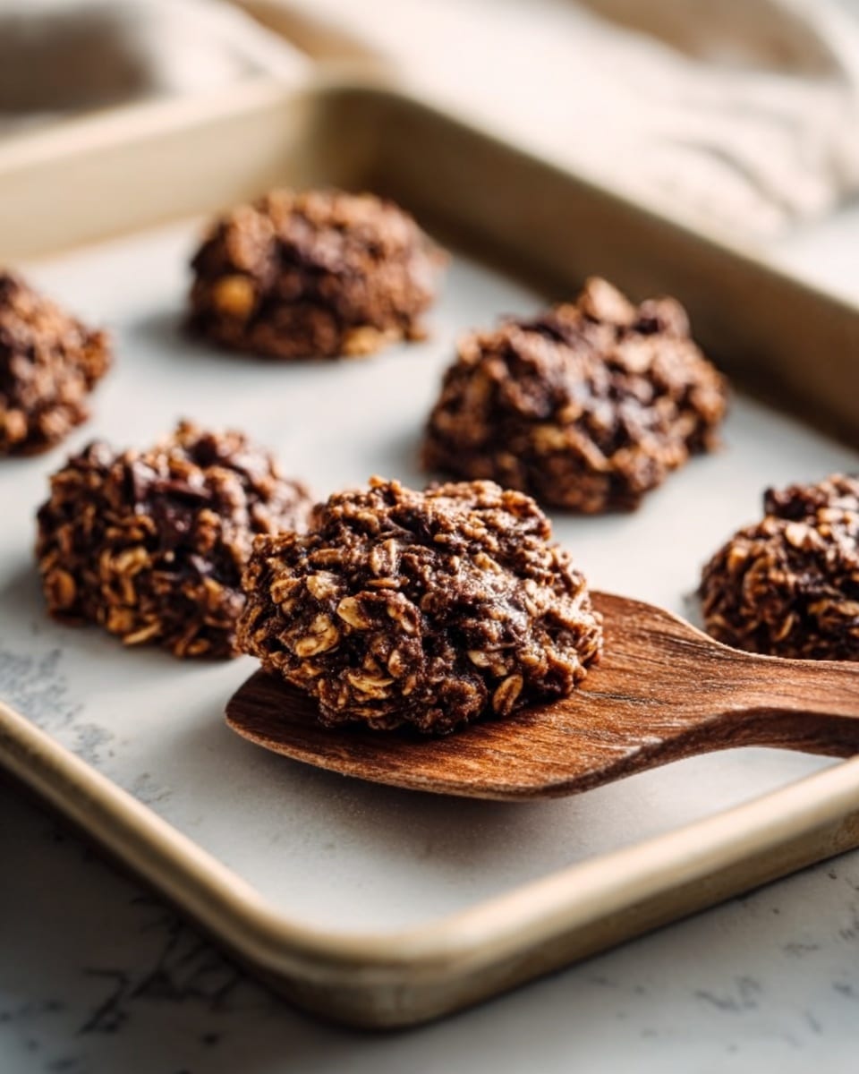 No Bake Salted Caramel Cookies