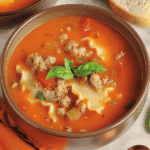 Comforting Vegetarian Lasagna Soup